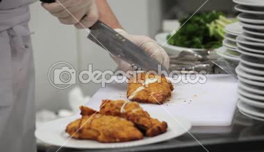 Şef et parçalar halinde kesilmesi