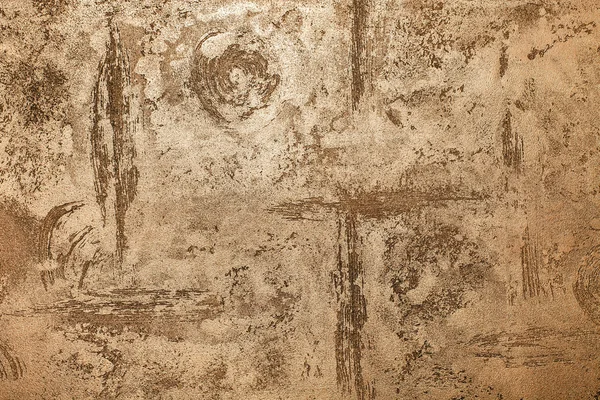 Kahverengi beton sıva duvar arka plan — Stok fotoğraf