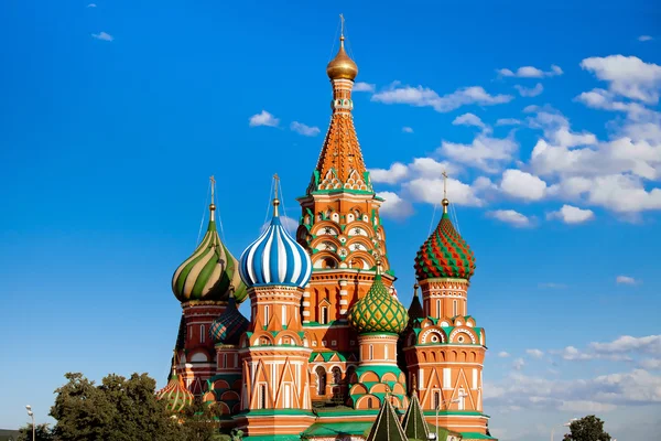 Katedral St. Basils di Red Square — Stok Foto
