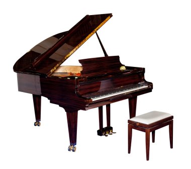 Classic piano isolated clipart