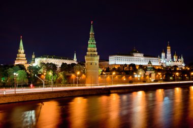 Moskova Kremlin görünümü ve dolgu