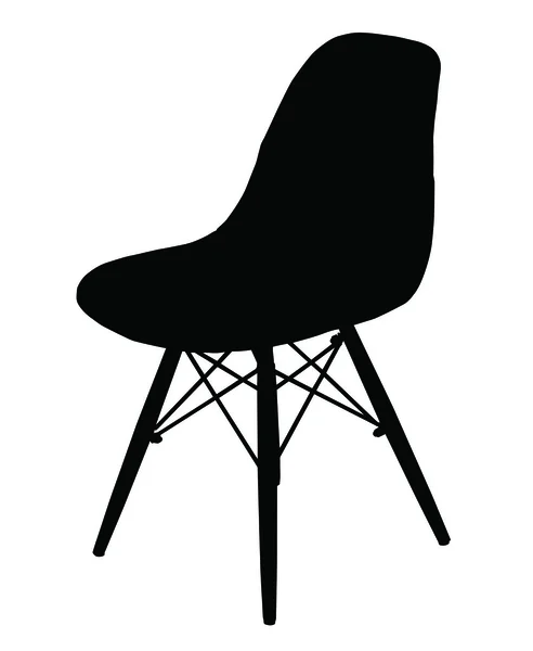 Silhueta de cadeira moderna — Vetor de Stock