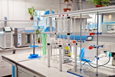 Modern laboratuvar iç