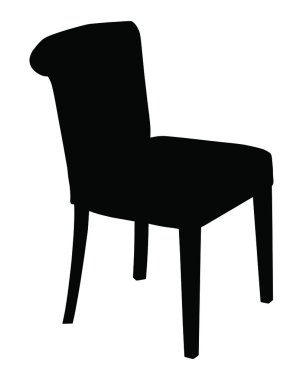 Modern sandalye silüeti