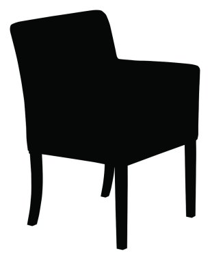 Modern sandalye silüeti