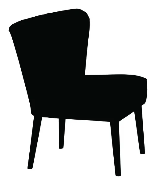 Silueta de silla moderna — Archivo Imágenes Vectoriales