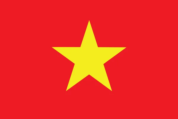 Vektor av bestämmelsernas flagga Vietnam land — Stock vektor
