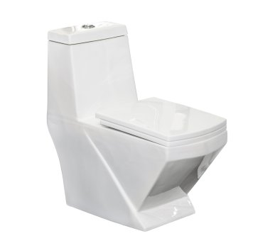 Beyaz tuvalet kase izole