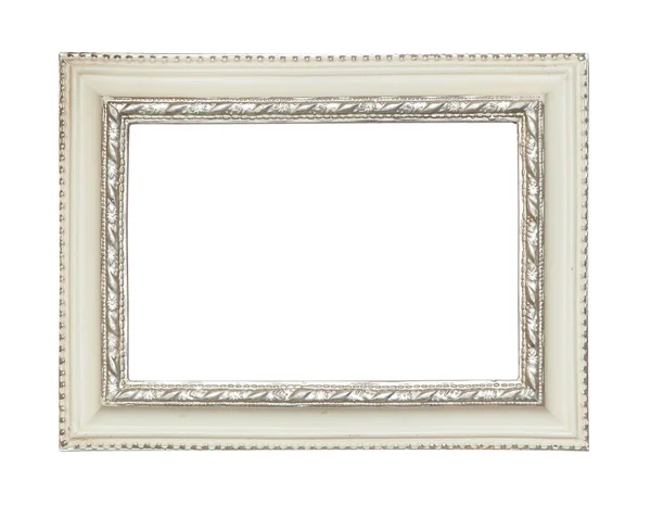 Witte klassieke schilderij canvas frame — Stockfoto