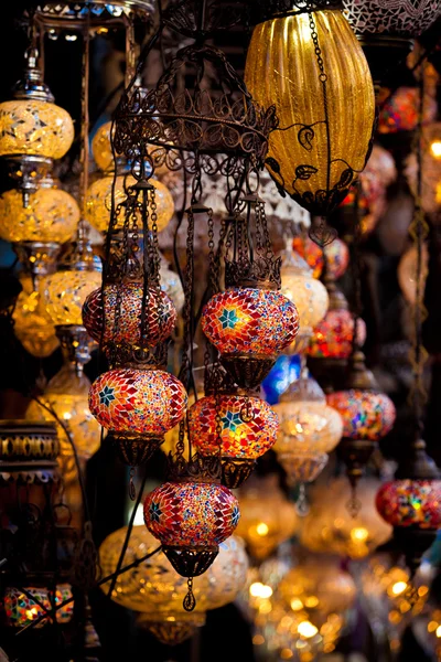 Turkish decorative colorful lamps — Stock Photo, Image