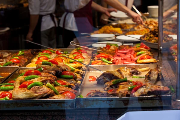 Restaurante de comida de rua — Fotografia de Stock