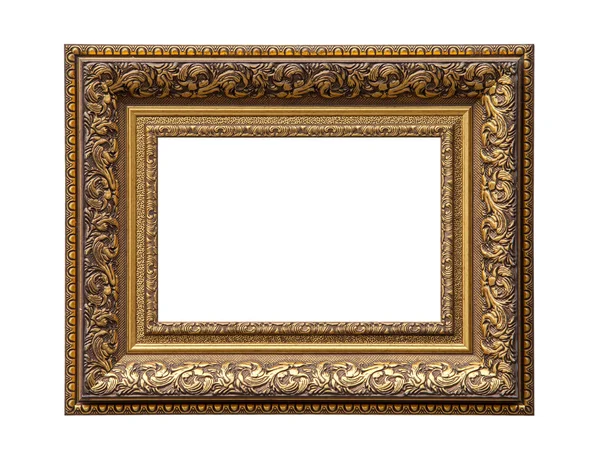 Cornice di tela pittura classica dorata — Foto Stock