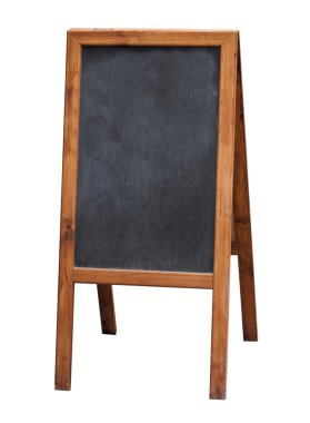 Boş Restoran Menü sokak siyah yazı tahtası