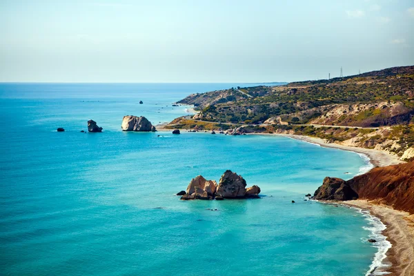 Aphrodites szülőháza beach, Paphos, Ciprus — Stock Fotó