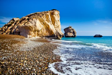 Aphrodites doğum yeri beach Paphos, Kıbrıs