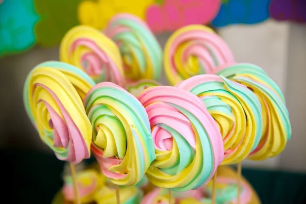 Colorful sweet merengue — Stock Photo, Image