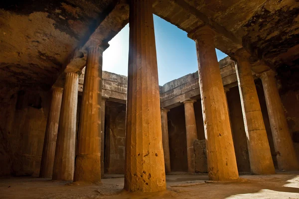 De tombe van de koningen in Paphos, Cyprus — Stockfoto