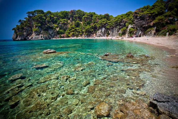 Rajska plaża w Grecji — Zdjęcie stockowe