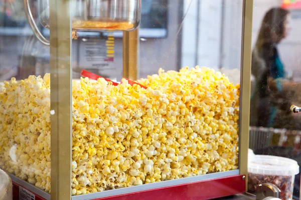 Sladký popcorn obchod — Stock fotografie