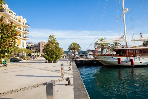 Porto Montenegro in Kotor Bay. — Stock Photo, Image