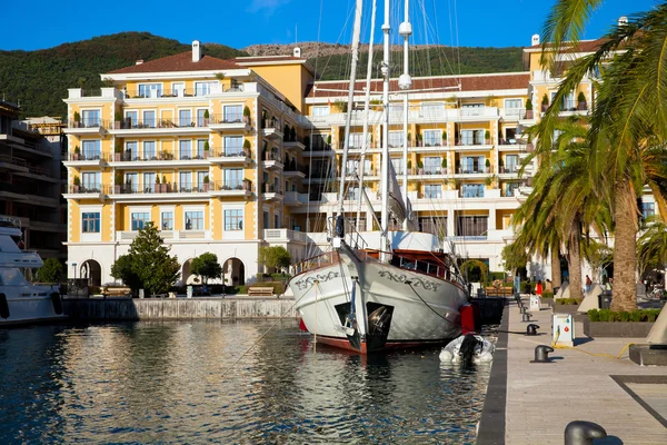 Porto Montenegro in Kotor Bay. — Stock Photo, Image