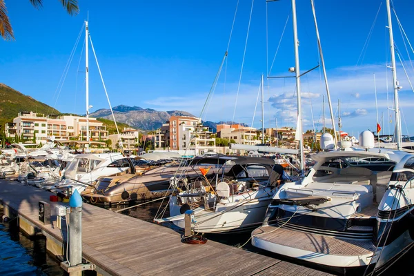 Porto Montenegro in Kotor Bay. — Stock Photo, Image