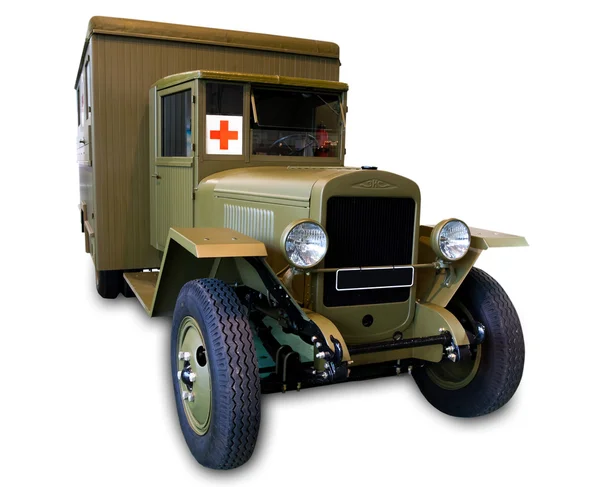 Hospital militar y vehículo ambulancia Fotos de stock