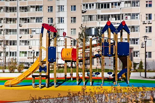 Colorful children playground equipment — Stock Photo, Image