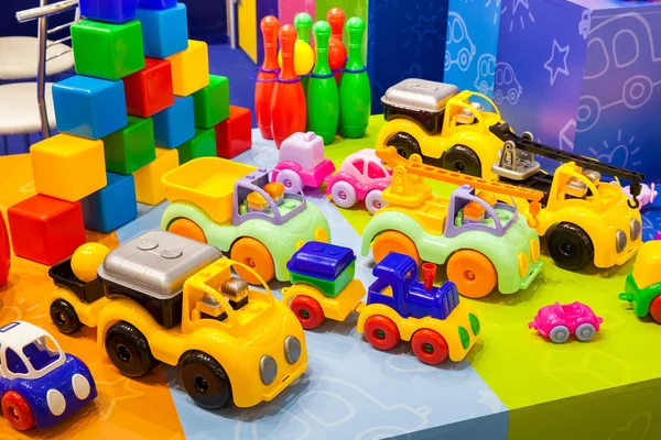 Muchos juguetes coloridos Imágenes de stock libres de derechos