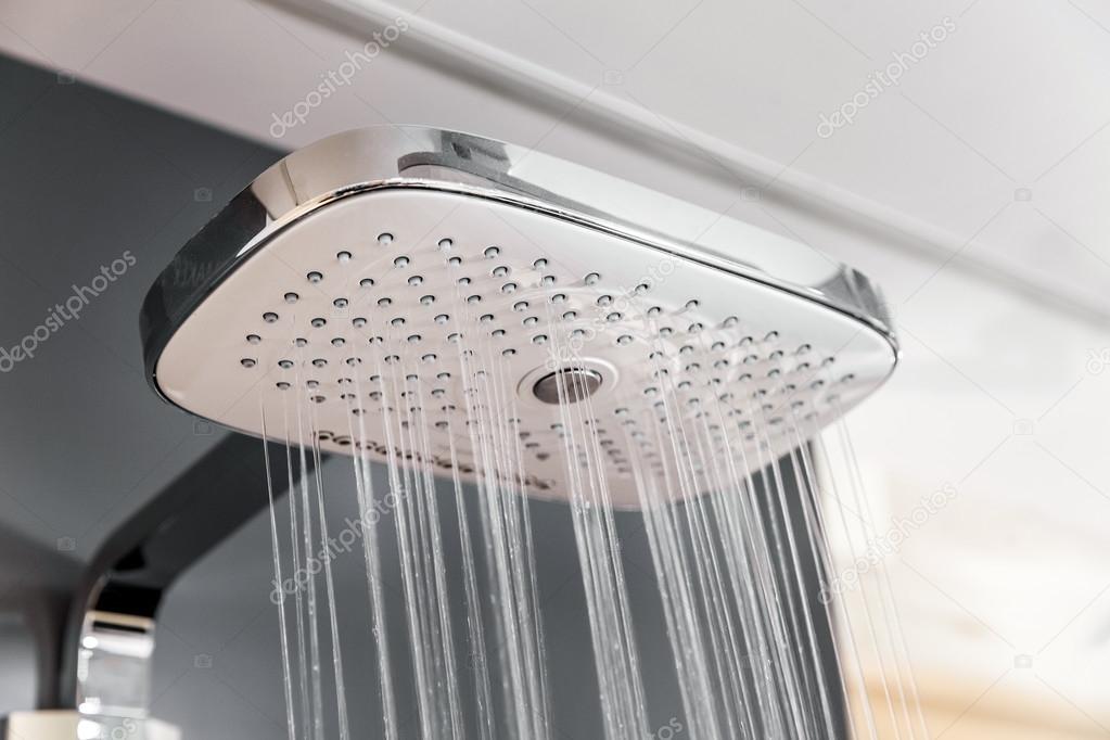 Shower head with sprinkling water