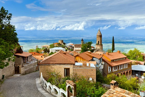 Panorama view of Sighnaghi (Signagi) city in Kakheti region in G — 스톡 사진