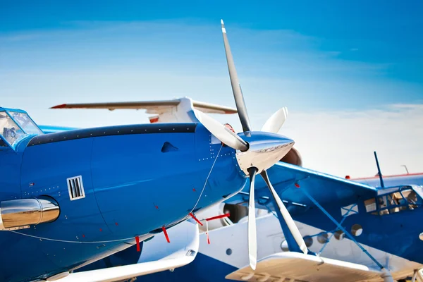 Close up old aircraft propeller — Stock Photo, Image