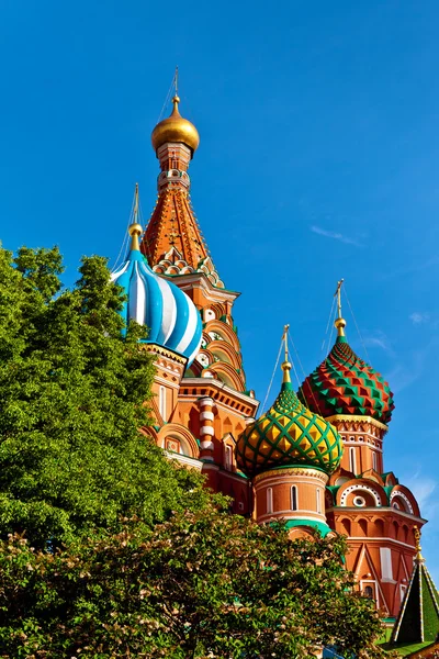 Catedral de São Basílio em Moscovo, Rússia — Fotografia de Stock