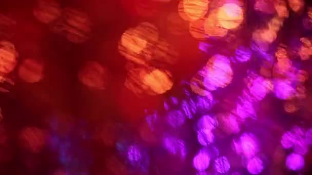 Bunte Lichter mit Bokeh — Stockvideo