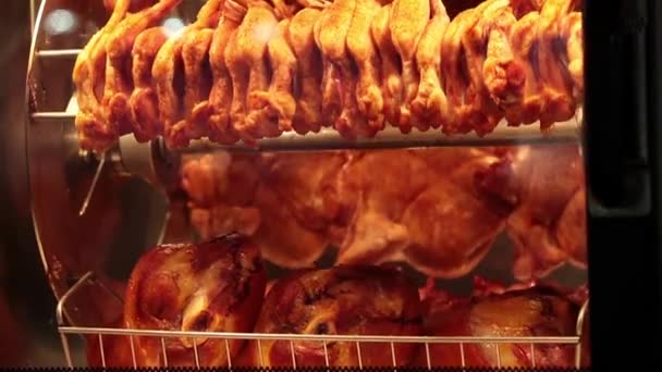 Parrilla de pollo — Vídeo de stock