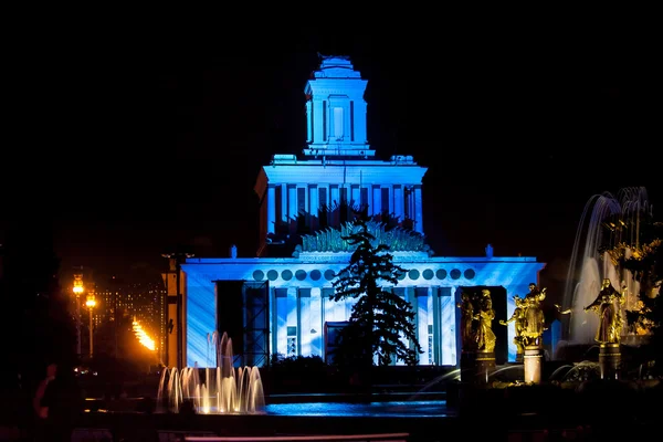 International Festival "Circle of Light". Laser video mapping sh — Stock Photo, Image