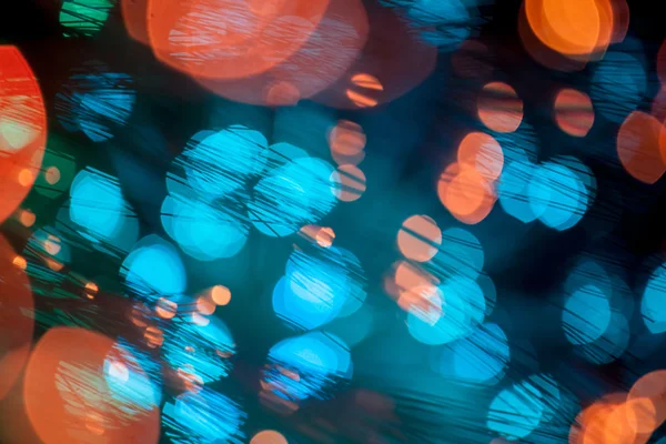 Luzes multicoloridas com fundo abstrato bokeh — Fotografia de Stock