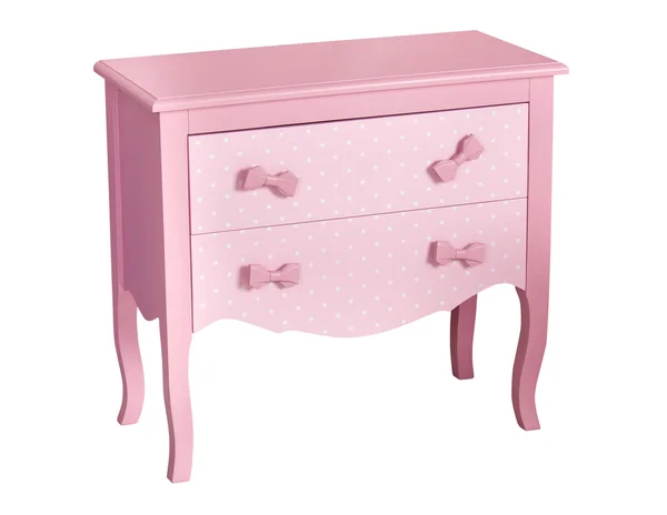 Pink children's chest of drawers — Stock Photo, Image