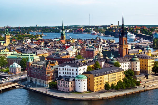 Stockholm city i Sverige Stockfoto