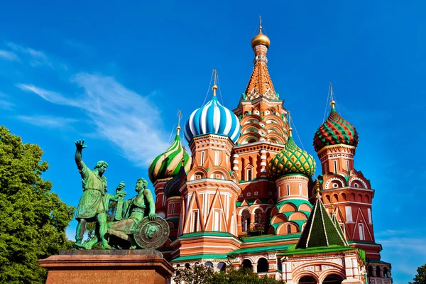 St Katedral Basileios di Lapangan Merah di Moskow, Rusia — Stok Foto