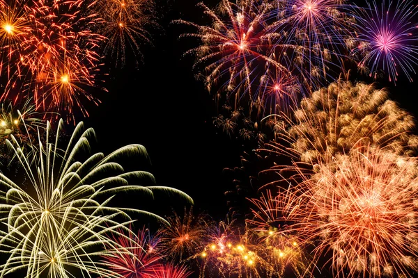 Grand fireworks display — Stock Photo, Image