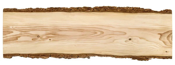 Placa de madeira agradável no fundo branco — Fotografia de Stock