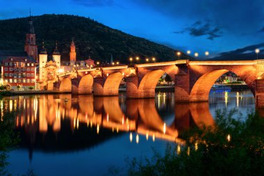 Heidelberg's Old Bridge at twilight