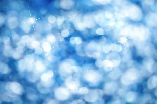 Blue bokeh background, ideal for Christmas — Stock Photo, Image