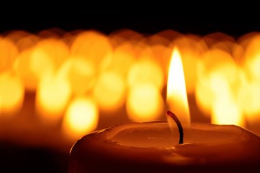 A sea of candles clipart