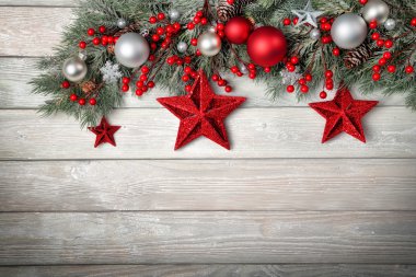 Noel için modern ahşap arka plan