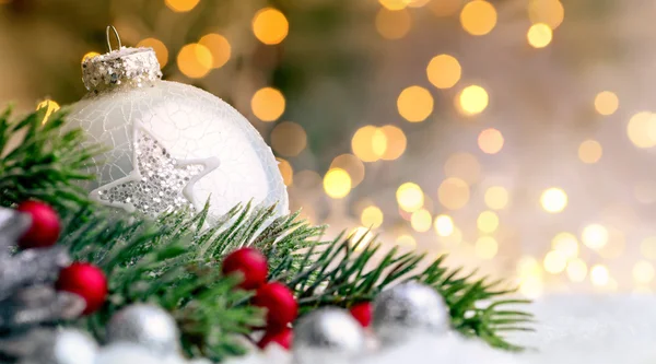 Ornamenti natalizi primo piano — Foto Stock