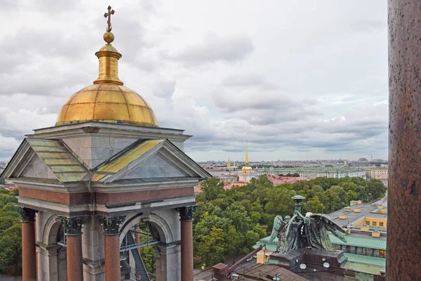 View of the Admiralty and the Hermitage Museum from the observation deck of St. Isaac\'s Cathedral. Russia, Saint Petersburg, September 2020