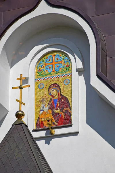 Grebnevskaya Namiot Kościół Stylu Pseudo Rosyjskim Dzwonnicą Namiot Został Zbudowany — Zdjęcie stockowe