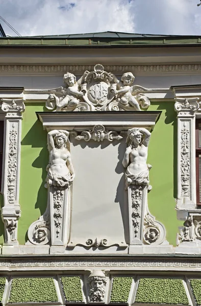 Οικία Τις Καρυάτιδες Απέκτησε Την Καλλιτεχνική Της Εμφάνιση 1896 Εντολή — Φωτογραφία Αρχείου